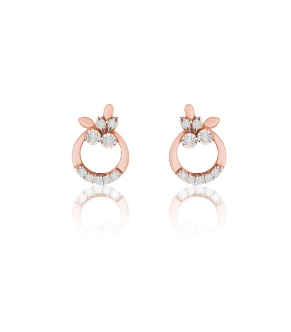 Diamond Tiny Blossoms Earrings Online Hot Sale