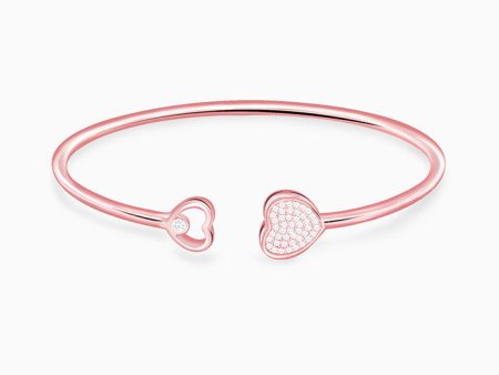 Rose Gold Dual Heart Bracelet Sale