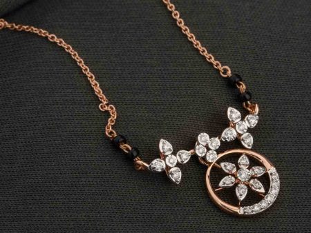 Diamond Fairy Floral Mangalsutra Cheap