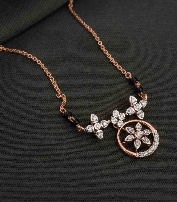 Diamond Fairy Floral Mangalsutra Cheap