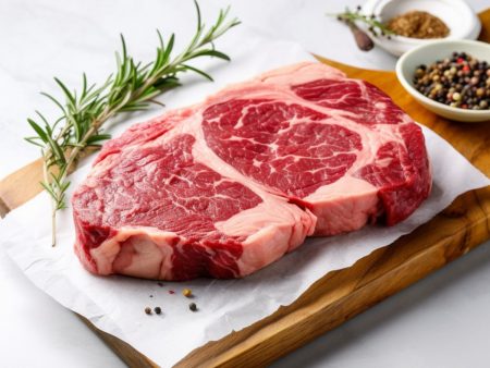 Halal Ribeye Steak | Sliced 1in Thick | Freshly Packaged | High Quality | For Cheap