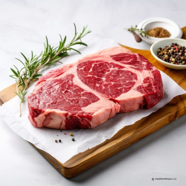 Halal Ribeye Steak | Sliced 1in Thick | Freshly Packaged | High Quality | For Cheap