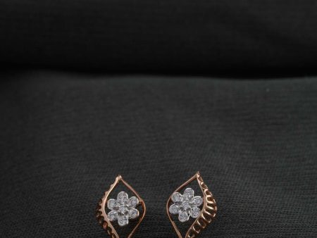 Diamond Aster Adorned Earrings Hot on Sale