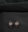 Diamond Aster Adorned Earrings Hot on Sale