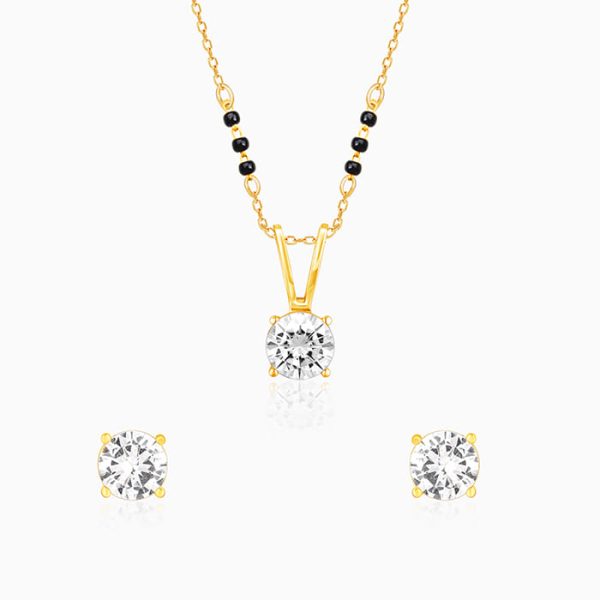 Golden Forever Moments Mangalsutra Set For Discount