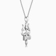 Silver Trishul Pendant with Link Chain For Him Fashion