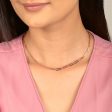 Rose Gold Elongated Link Chain Necklace For Discount