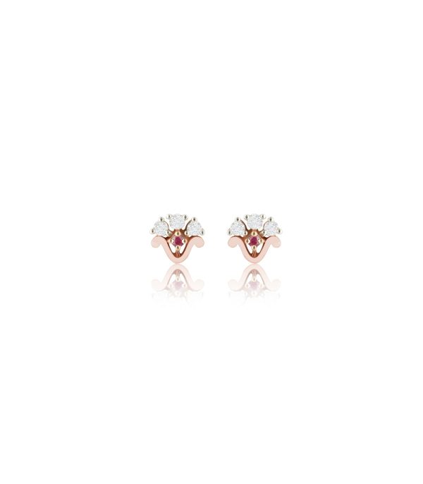 Diamond Mini Bloom Earrings Hot on Sale