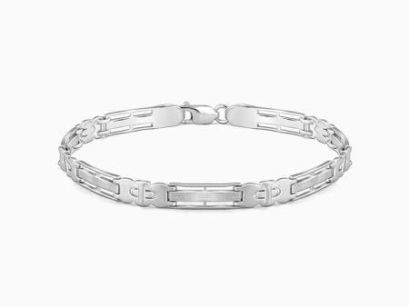 Silver Swagger Bracelet For Him on Sale