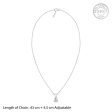 Anushka Sharma Silver Zircon Pendant with Link Chain Hot on Sale