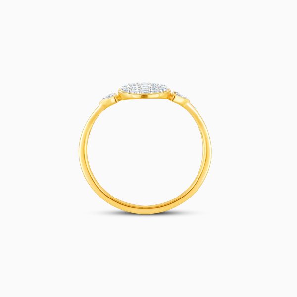 Gold Cherished Beauty Diamond Ring For Discount