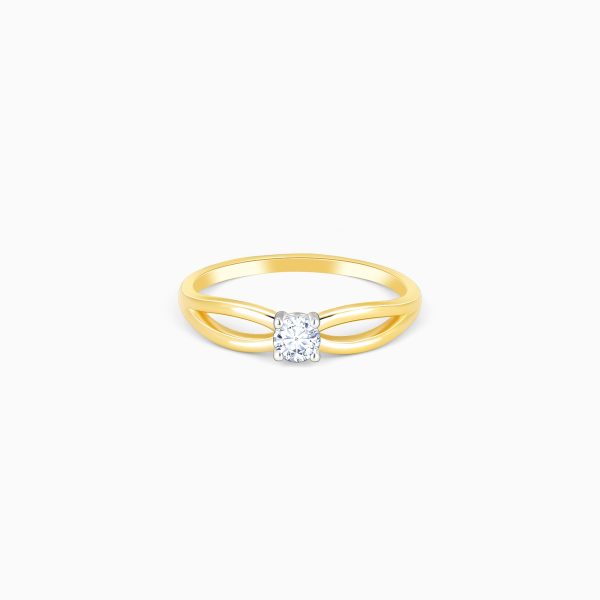 Gold Charming Magic Solitaire Diamond Ring Discount