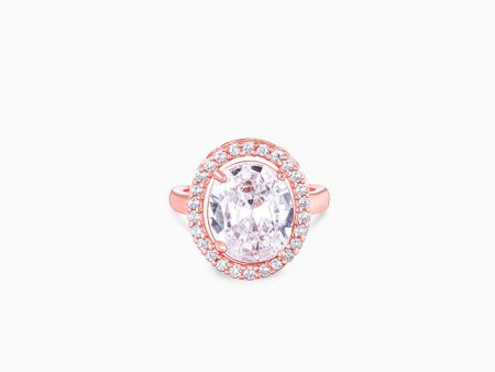 Anushka Sharma Rose Gold Solitaire Ring Hot on Sale