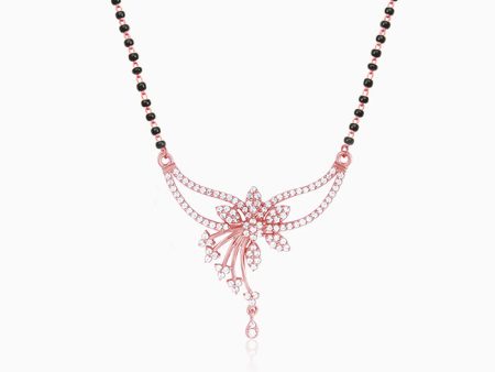 Rose Gold Floral Love Bond Mangalsutra Online now