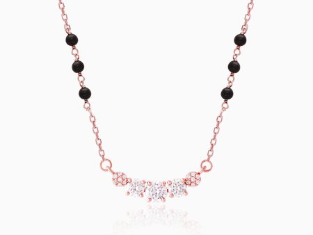 Rose Gold Zirconia Elegance Mangalsutra Cheap