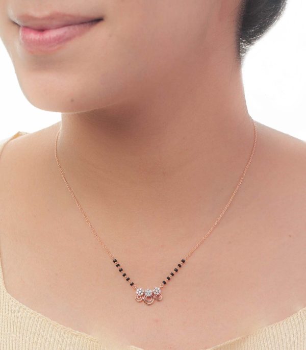 Diamond Cosmic Swirl Mangalsutra Sale