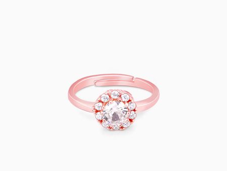 Anushka Sharma Rose Gold Solitaire Spin Ring Discount