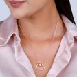 Anushka Sharma Rose Gold Heart Necklace For Cheap