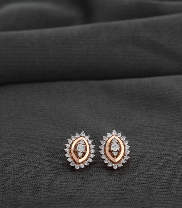 Diamond Gemstone Grid Earrings Online Hot Sale