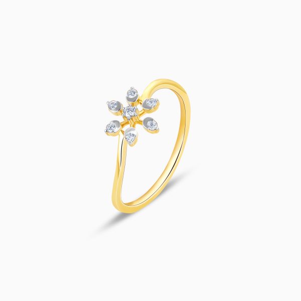 Gold Blossoming Beauty Diamond Ring on Sale