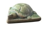 Pewabic Green 2010 3x3 Turtle Tile   Paperweight Discount