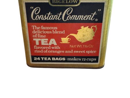 Vintage Bigelow Constant Comment 3.2oz Tea Tin Norwalk Ct Online