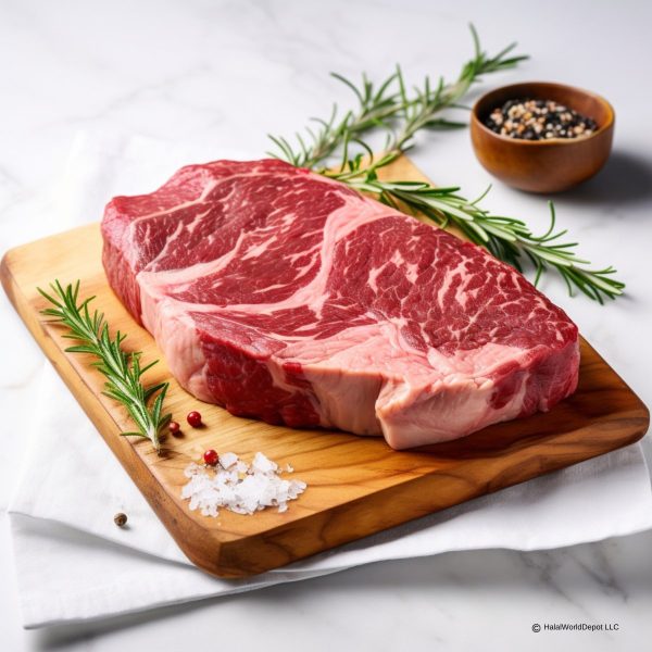 Halal Ribeye Steak | Sliced 1in Thick | Freshly Packaged | High Quality | For Cheap