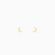 Anushka Sharma Golden Crescent Zircon Tiny Earrings Supply