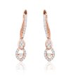 Diamond Radiant Foliage Earrings Cheap