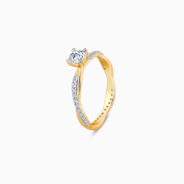 Gold Bold Beauty Diamond Ring For Sale