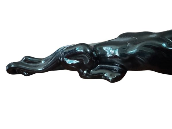 Vintage 15” Crouching Black Panther Statue - Mid Century Modern Online