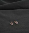 Diamond Catharanthus roseus Earrings Hot on Sale