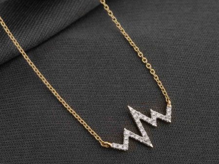 Diamond Heartbeat Necklace Online now