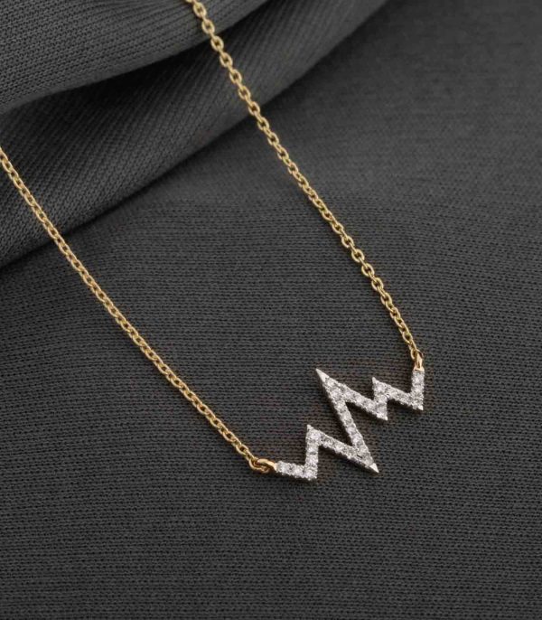 Diamond Heartbeat Necklace Online now