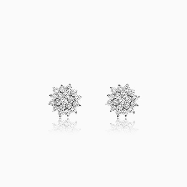 Anushka Sharma Silver Zircon Shining Star Studs Online now