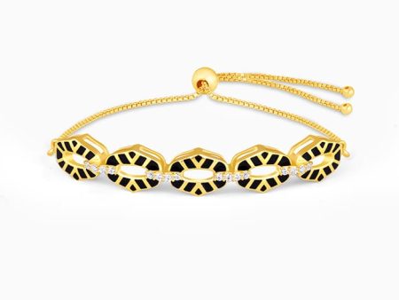 Golden Gilded Glamour Bracelet Cheap