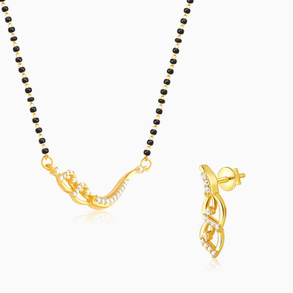 Golden Match Made In Heaven Mangalsutra Set on Sale