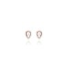 Diamond Minimalist Chic Earrings For Sale