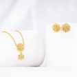 Golden Blooming Flower Set Of Two Supply