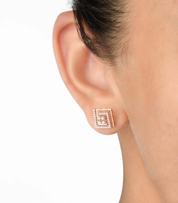 Diamond Ethereal Edges Earrings Fashion