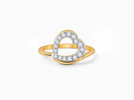 Gold Love Pop Diamond Ring Discount