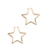 Decorative Golden Color Stars Earrings (Brass) Online