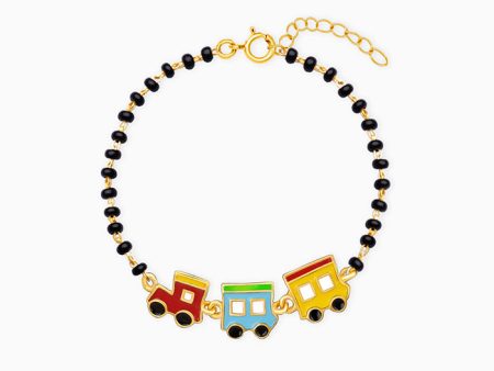 Golden Choo Choo Train Infant Bracelet (0-18 months) Cheap