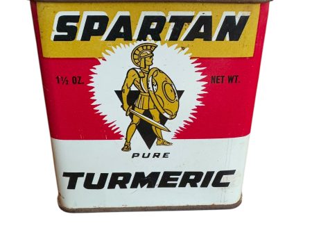 Vintage Spartan Turmeric 1 1 2 Oz Spice Tin Grand Rapids MI Online Hot Sale