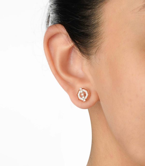 Diamond Chic facets Earrings Hot on Sale