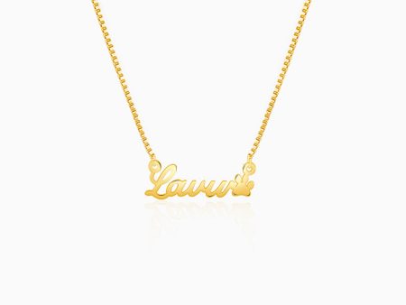 Golden Personalised Dog Lover Necklace For Sale