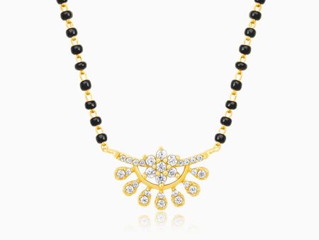 Golden Floral Moon Mangalsutra Online