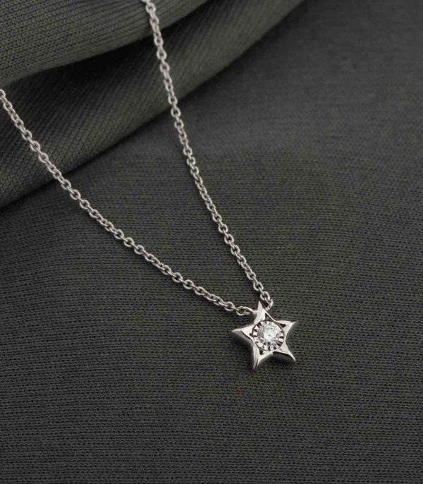 Diamond StarGlint Necklace Online now