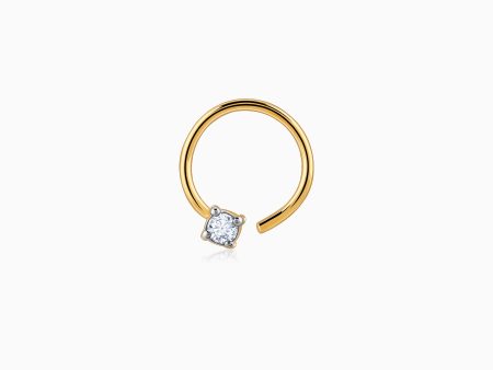 Gold Precious Diamond Nose Ring For Discount