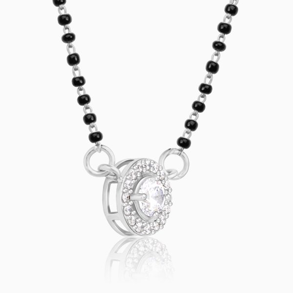 Silver Drizzle Drop Mangalsutra For Cheap